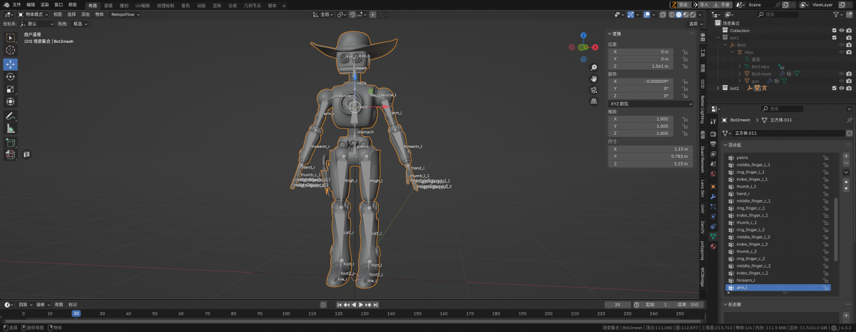 Cowboy Duel – Bot2 Rigging